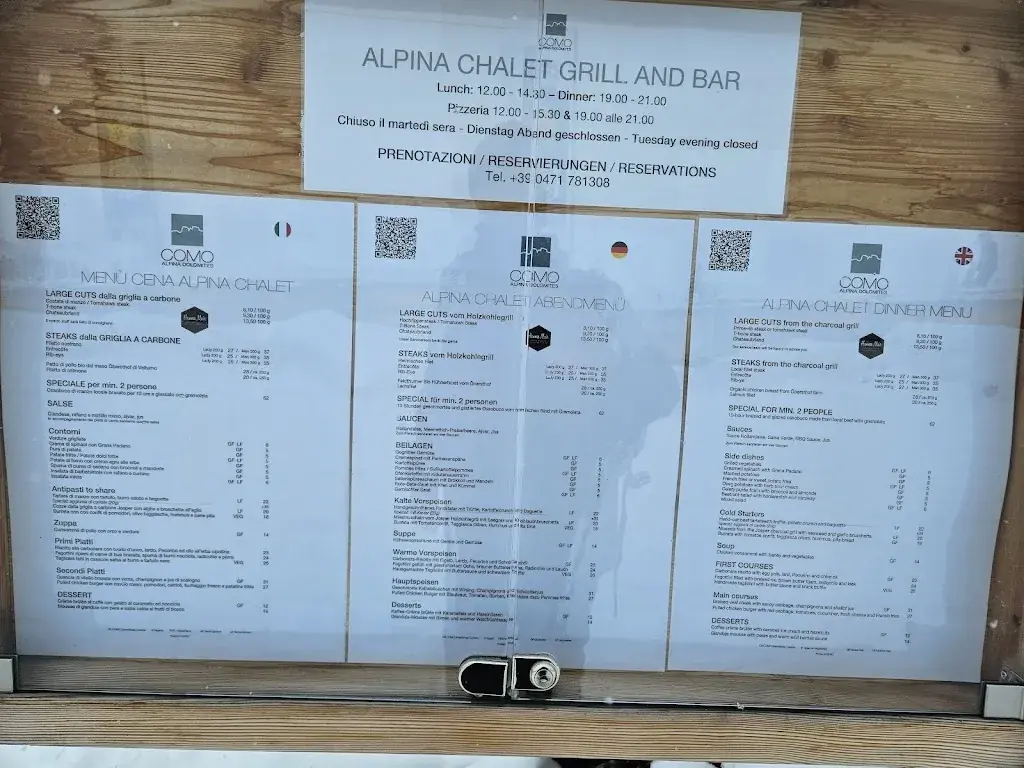 Alpina Chalet restaurant in Italy