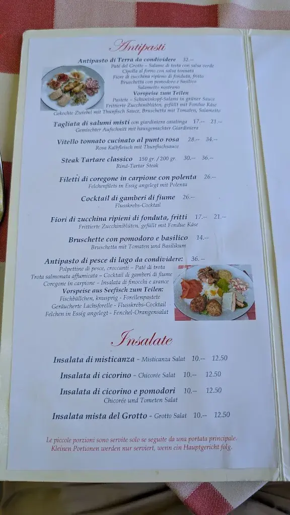 Grotto Pojana_Riva San Vitale_menu_image_1