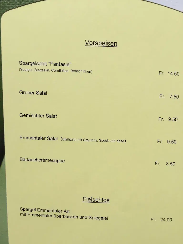 Menu_Landgasthof Kreuz_Sumiswald_image_1