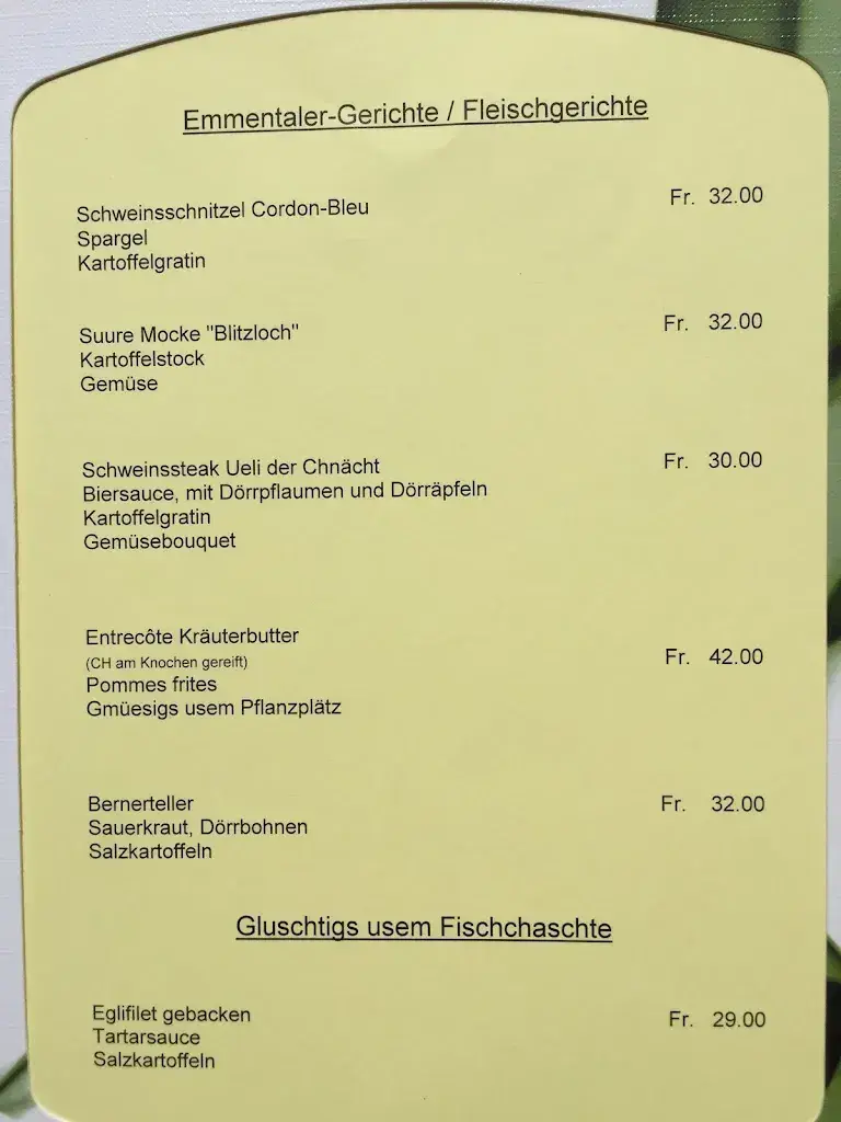 Menu_Landgasthof Kreuz_Sumiswald_image_2