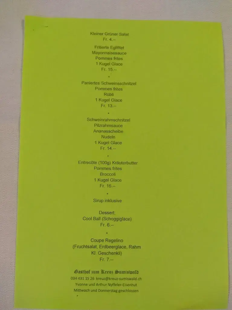 Menu_Landgasthof Kreuz_Sumiswald_image_4