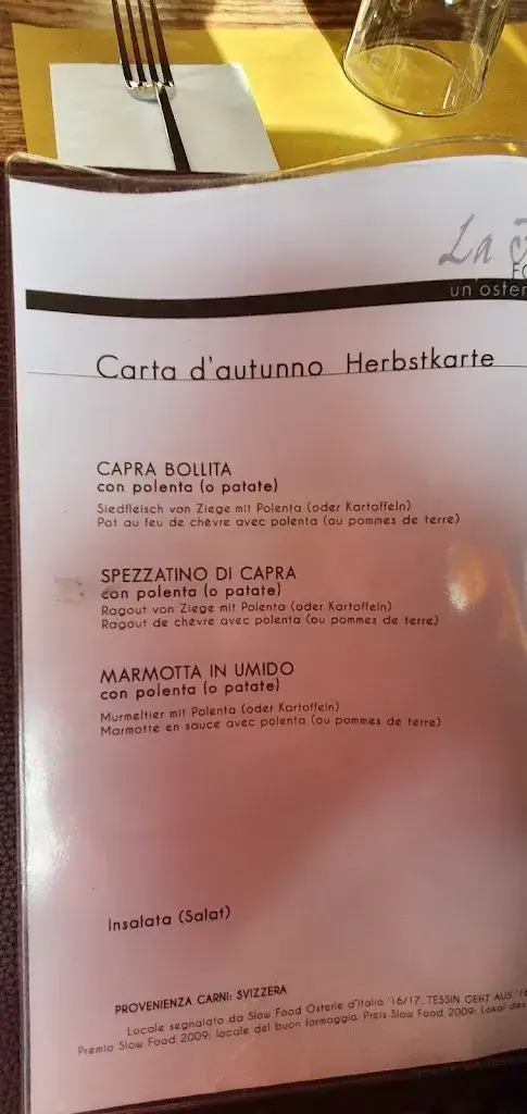 Menü_La Froda_Cevio_Bild_4