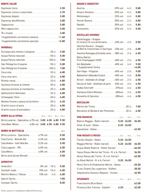 Osteria Birraria Locarno restaurante en Gordevio