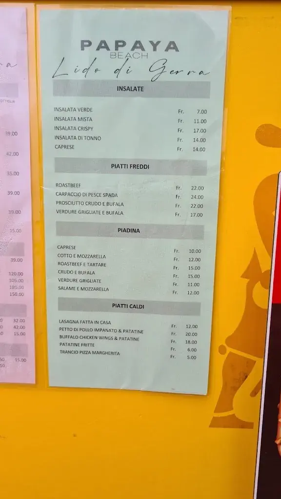 Papaya Beach - Lido di Gerra_Gerra_menu_image_1