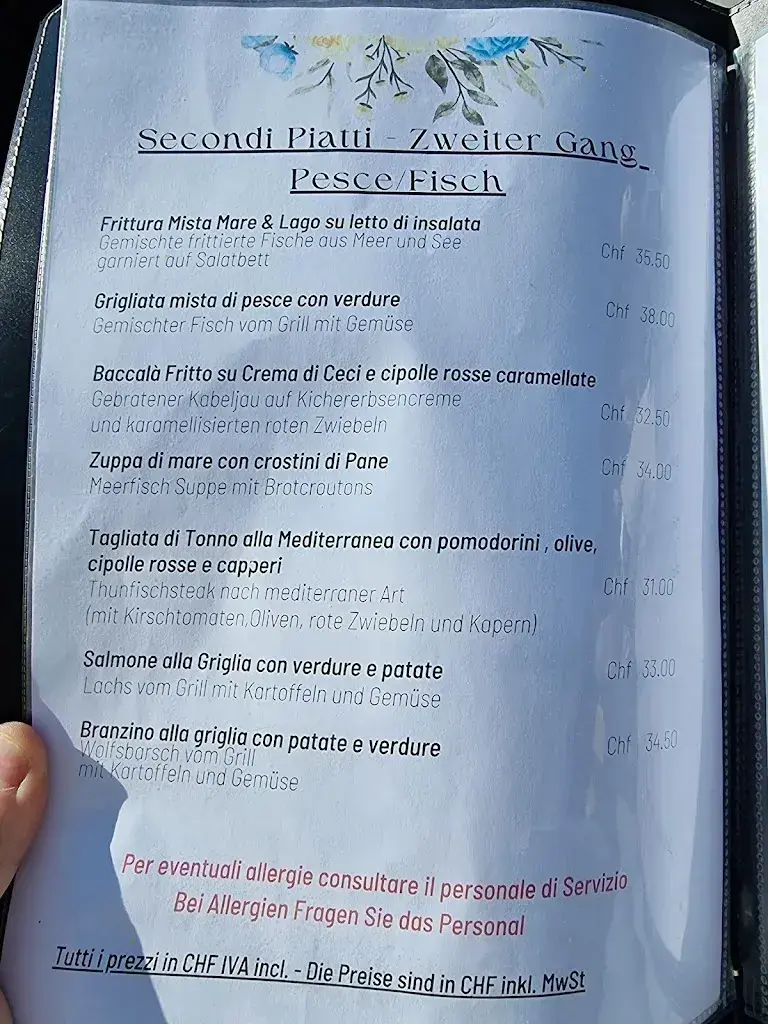 Menu_Restaurant Albergo al Portico_Gerra (Gambarogno)_imagen_2