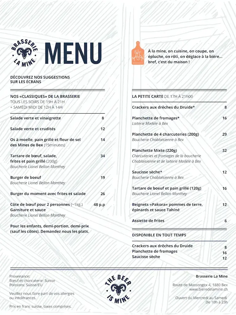 Brasserie et Restaurant La Mine restaurant in Bex