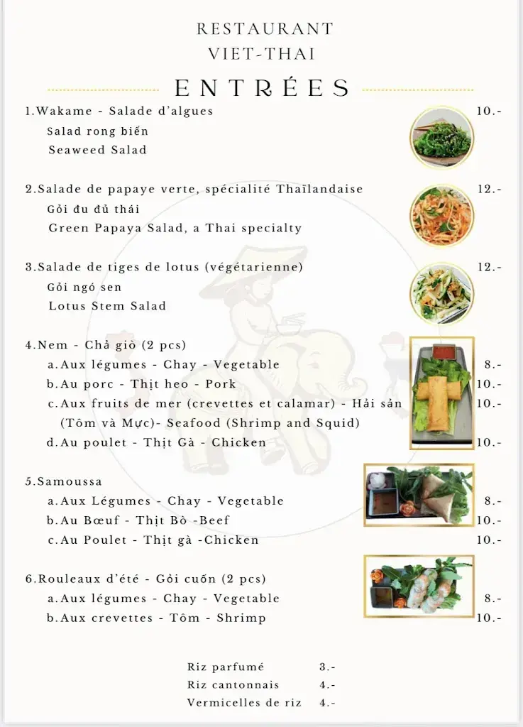 Menu_Délices D‘Asie Restaurant Viet-Thai_Bex_immagine_3