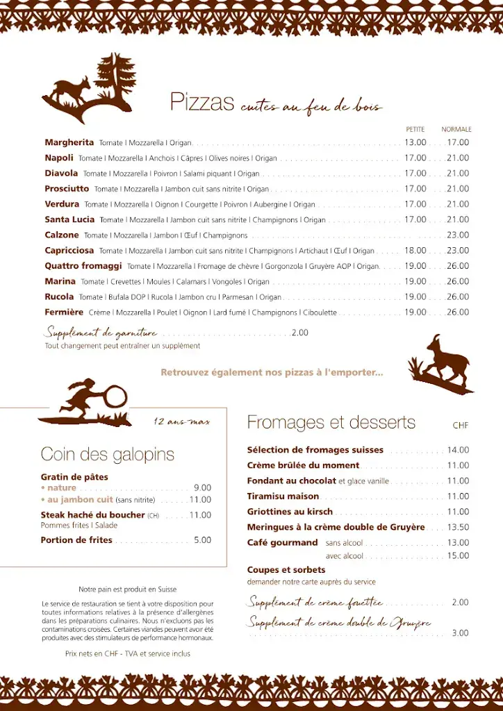 Menu_Restaurant Le Chalet des Bains_Lavey-les-Bains_image_1