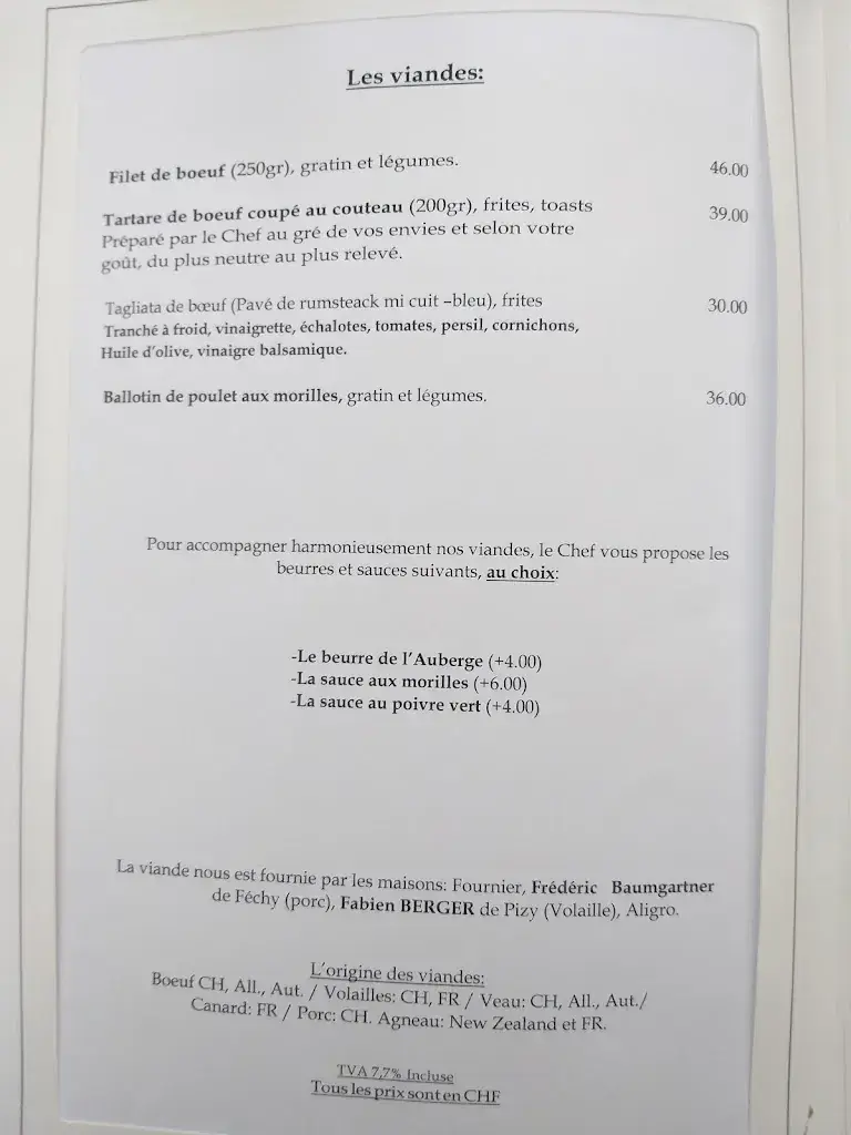 Auberge communale de Féchy_Féchy_menu_image_1