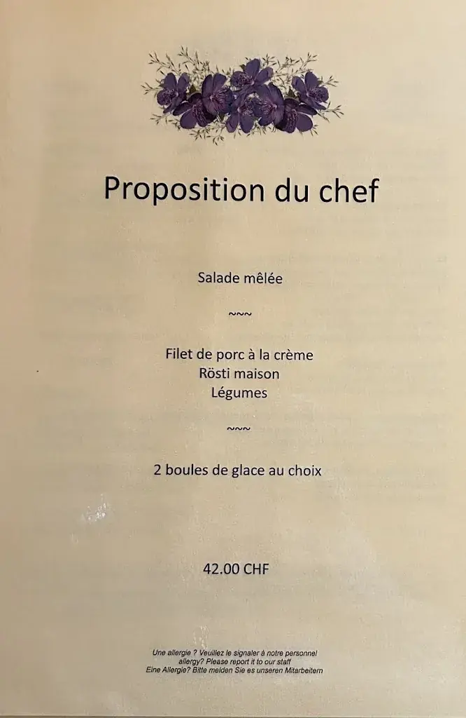 Menu_Hôtel Restaurant Les Lilas_Les Diablerets_image_4