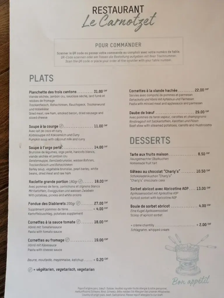 Menu_Le Carnotzet Restaurant_Les Diablerets_image_4