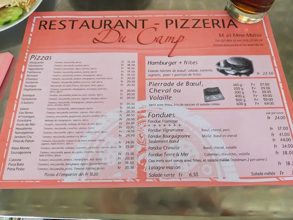 Restaurant du Camp restaurant in Bière