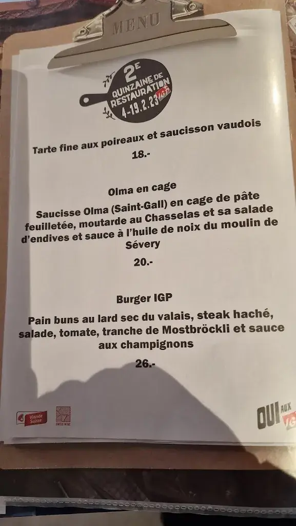 Auberge communale de Berolle_Berolle_menu_image_1