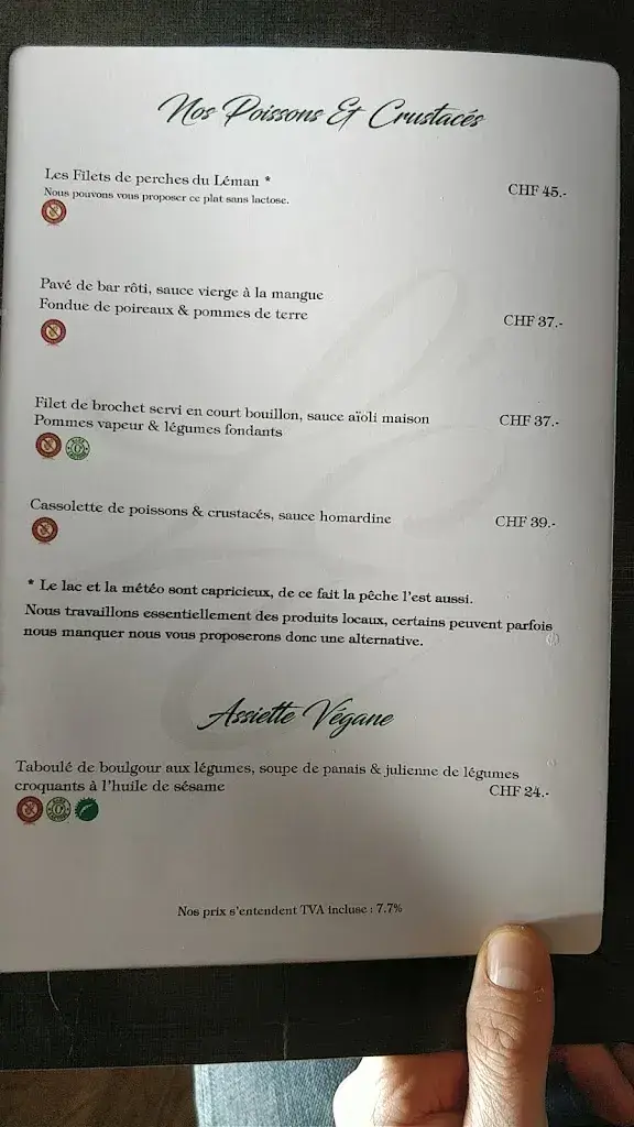 Menu_Auberge de L’Esplanade_Aubonne_image_3