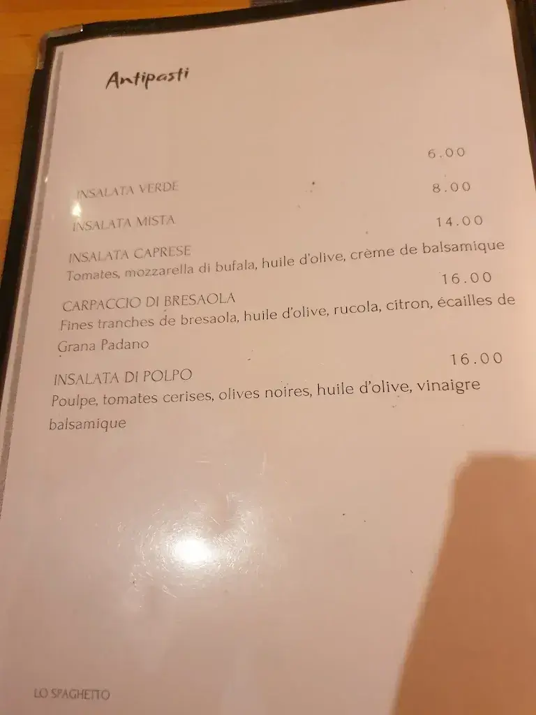 Menu_Ristorante Lo Spaghetto_Salavaux_image_2