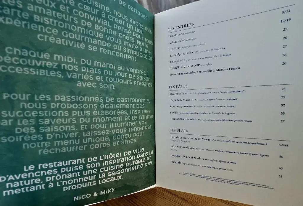 Restaurant Hôtel de Ville Avenches_Avenches_menu_image_1