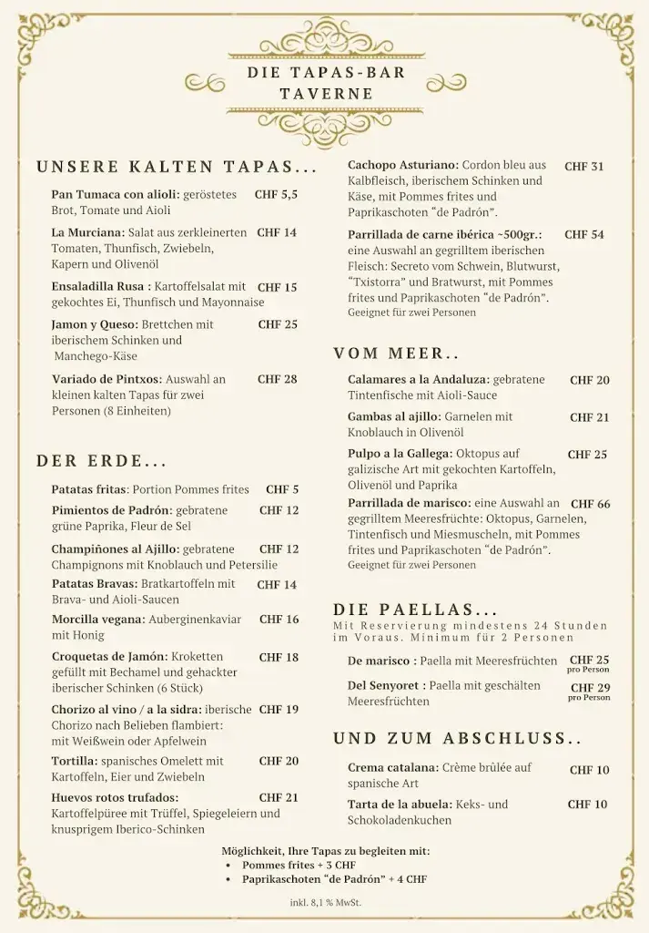 La Taberna ristorante a Avenches