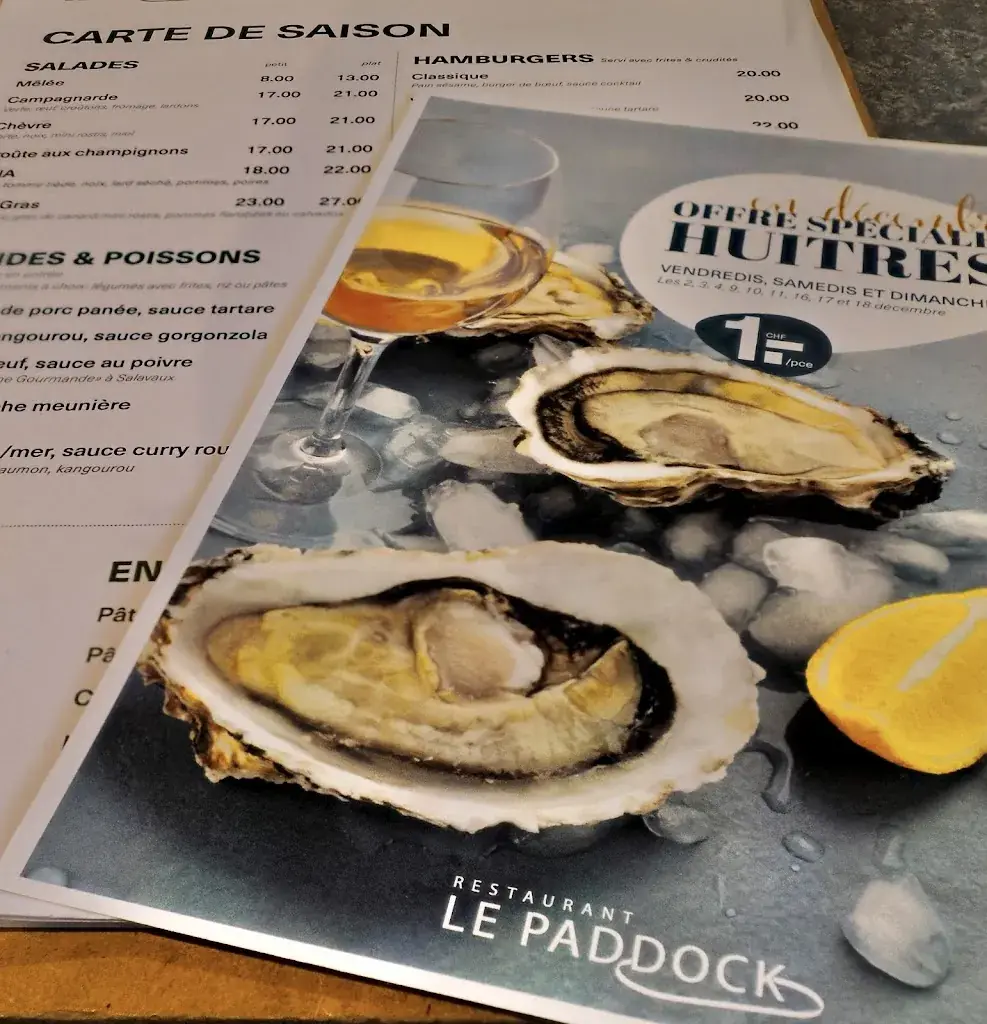 Restaurant Le Paddock restaurant à Avenches