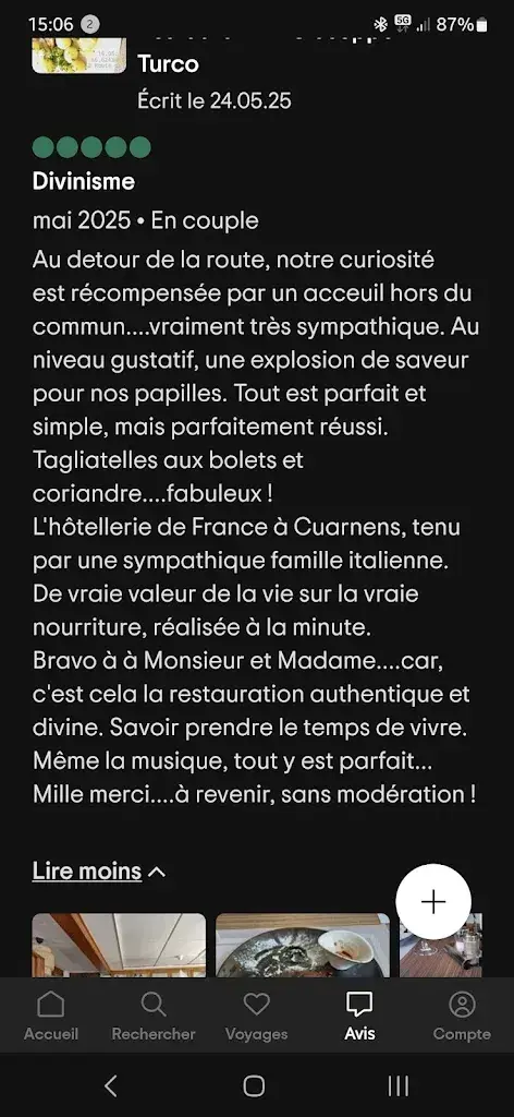 Andre_Hotel de France Restaurant di Giuseppe Turco_Cuarnens_review