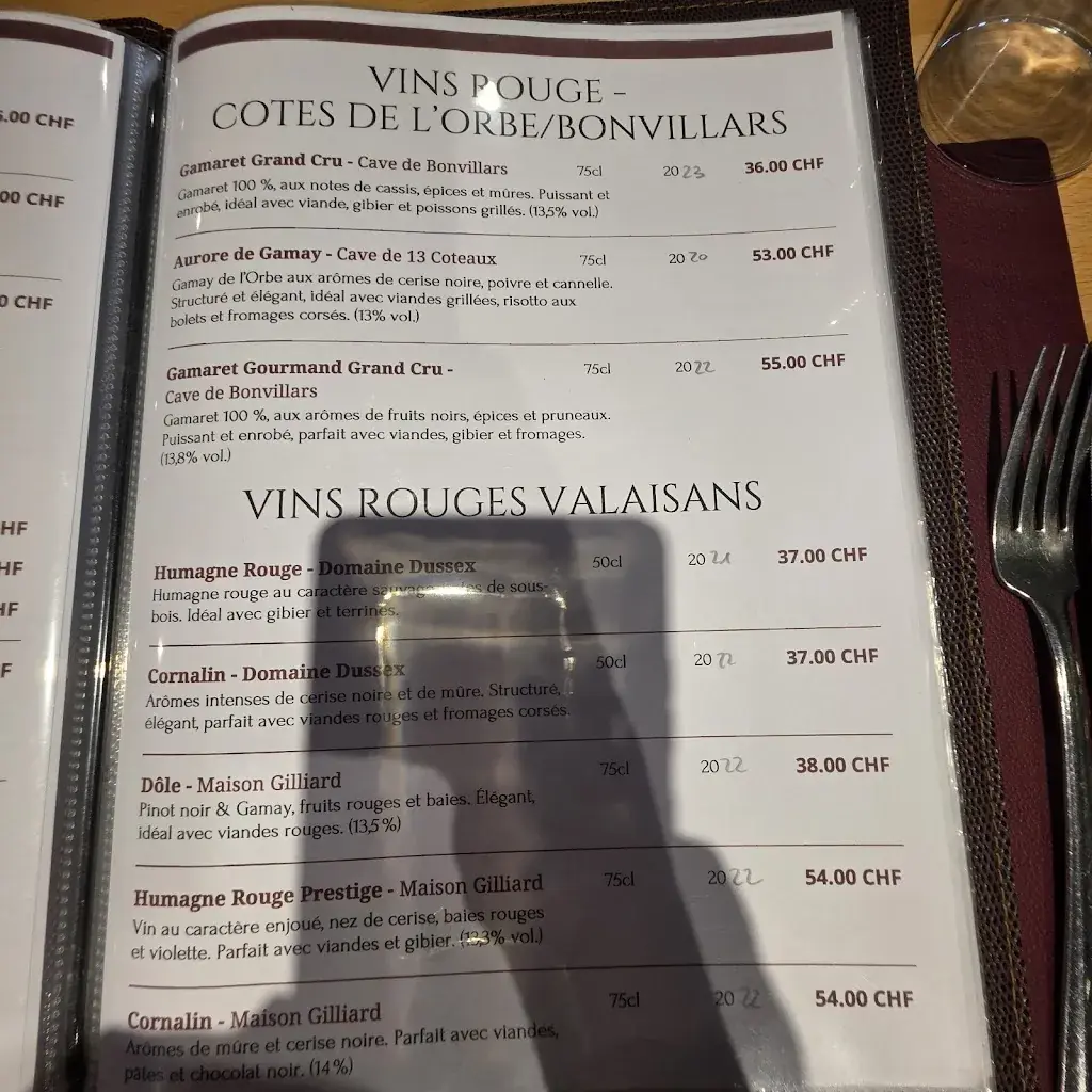 Menu_Auberge Communale_La Chaux _image_2