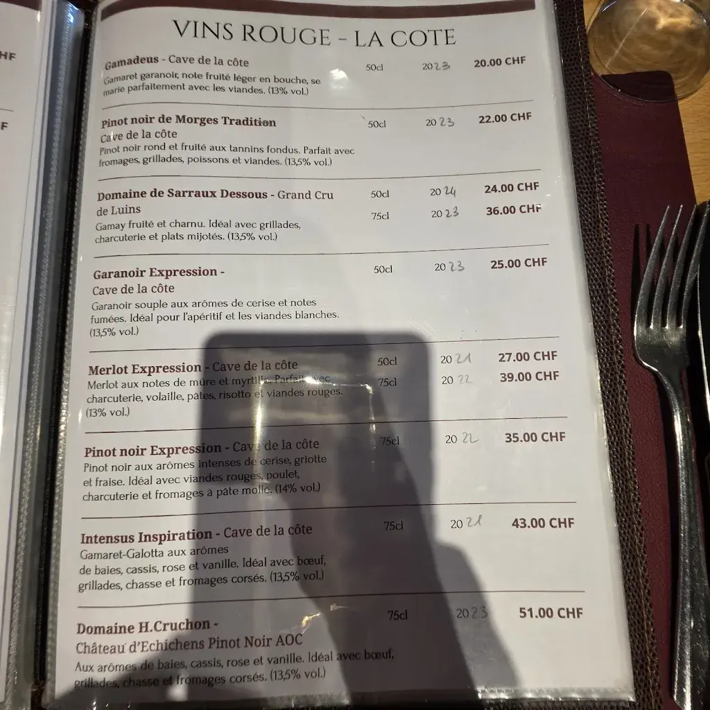 Menu_Auberge Communale_La Chaux _image_4