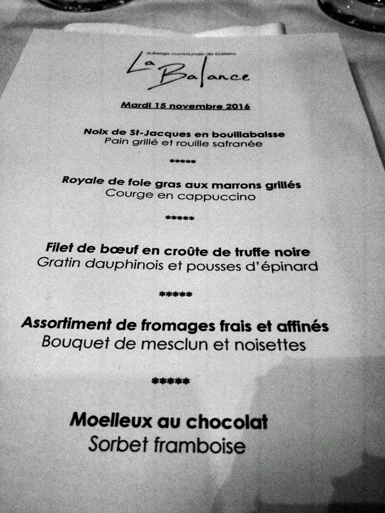 Auberge La Balance restaurant in Daillens