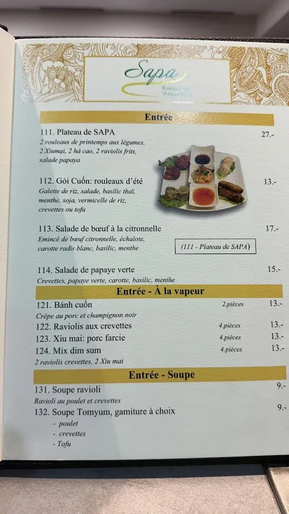 Menu_SAPA restaurant vietnamien_Cossonay_image_4