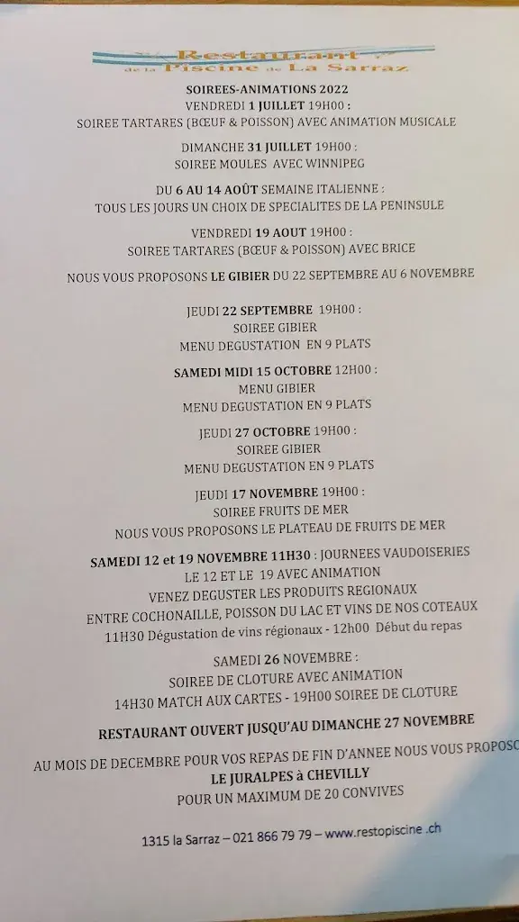 Restaurant de la Piscine de la Venoge_La Sarraz_menu_image_1