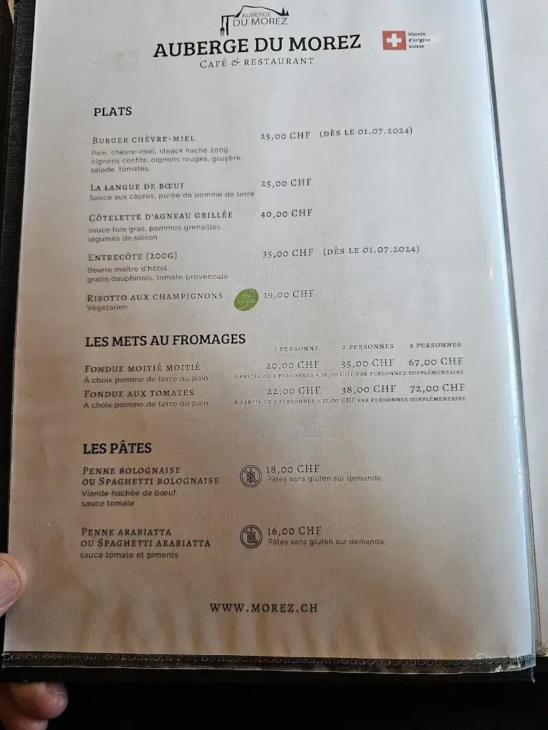Auberge du Morez_Vaulion_menu_image_1