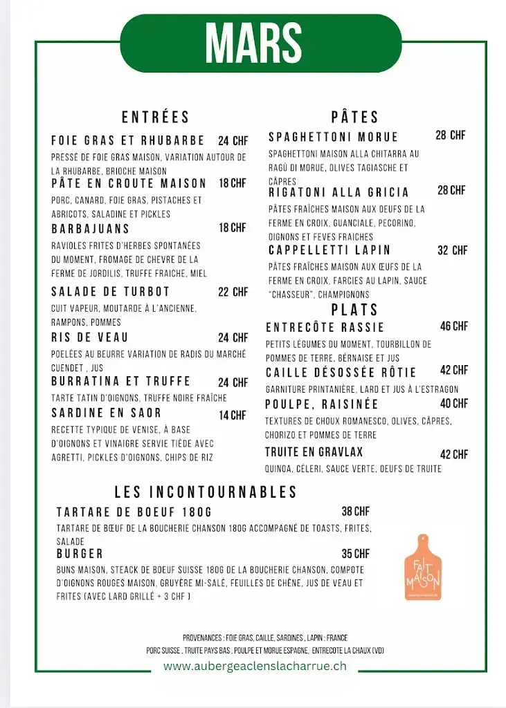 Menu_Auberge Communale Aclens - La Charrue_Aclens_image_3
