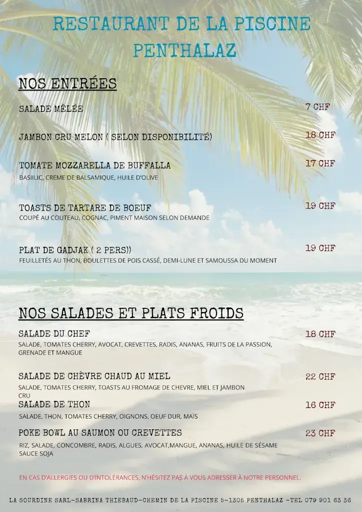 Menü_Restaurant de la piscine de Penthalaz_Penthalaz_Bild_4