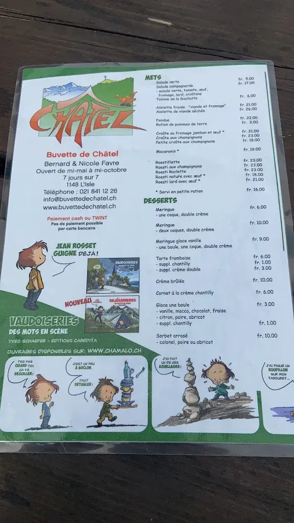 Buvette de Châtel restaurant à L'Isle