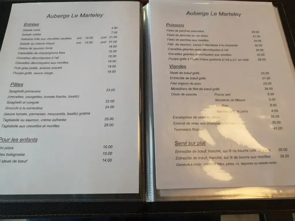 Menu_Auberge le Marteley_Vufflens-la-Ville_image_3