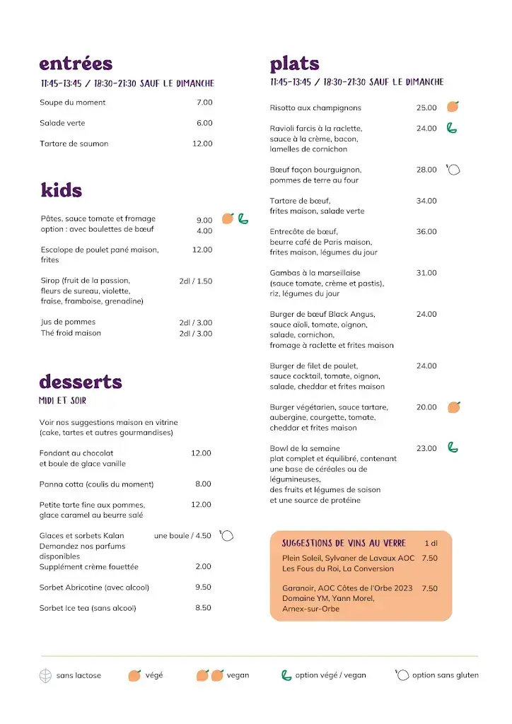 Le Jaspe restaurant_Échallens_menu_image_1
