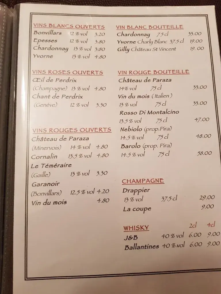 Menu_Café Restaurant de la Plaine_Yverdon-les-Bains_image_2