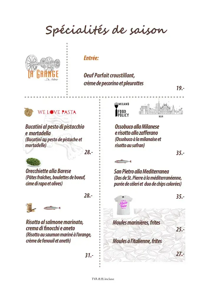 La Grange Da Antonio_Yverdon-les-Bains_menu_image_1
