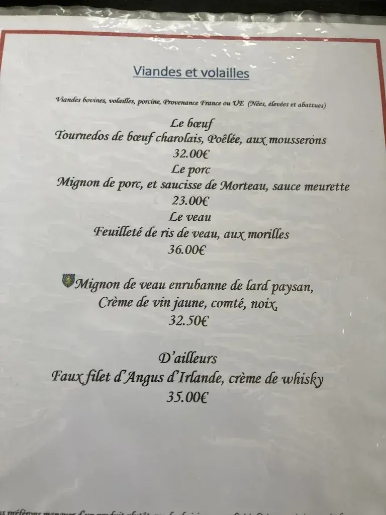 Menu_Auberge du Savagnin_France_image_4