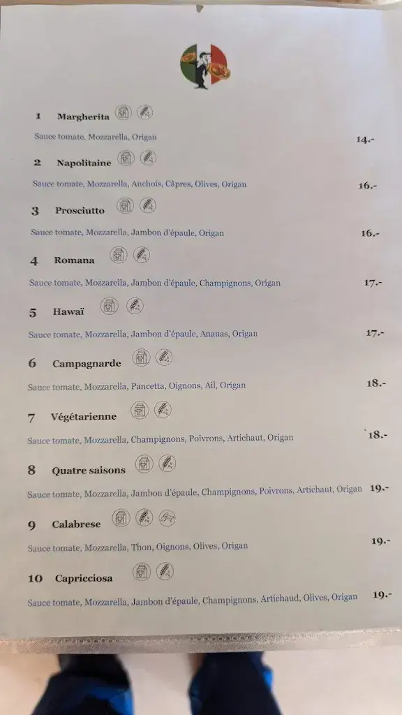 Menu_Restaurant de la Gare. Salle au 1 - er etage_Corcelles-Cormondrèche_image_1