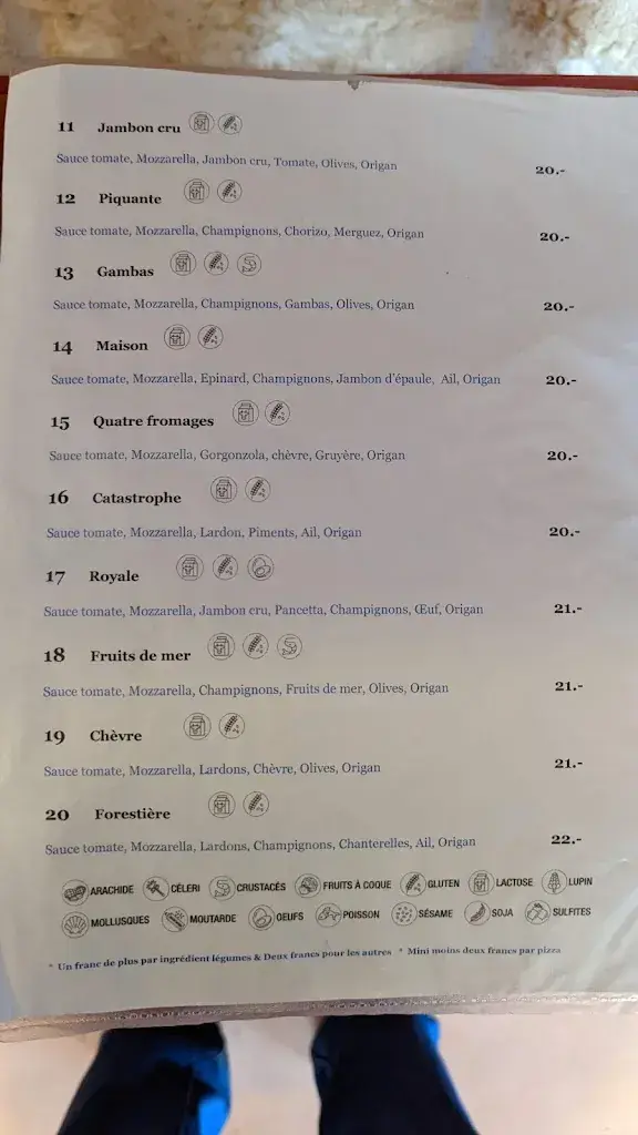 Menu_Restaurant de la Gare. Salle au 1 - er etage_Corcelles-Cormondrèche_image_2