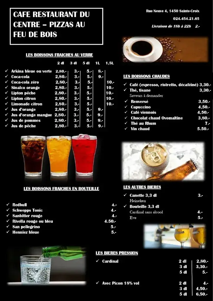 Menu_Café Restaurant du Centre_Sainte-Croix_image_2