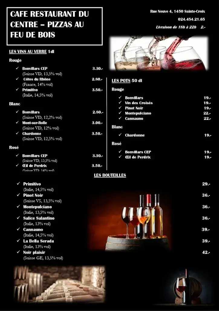 Menu_Café Restaurant du Centre_Sainte-Croix_image_3