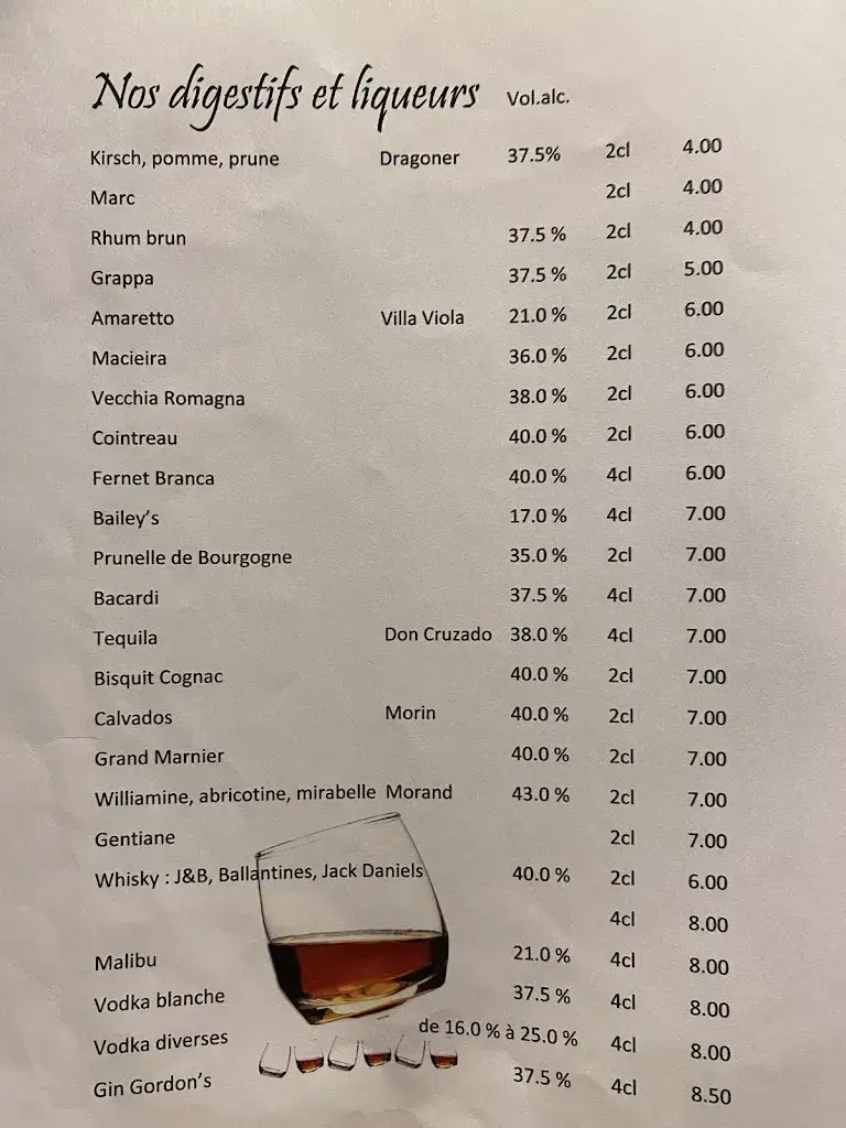 Menu_Restaurant Cercle Italien_Couvet_imagen_2