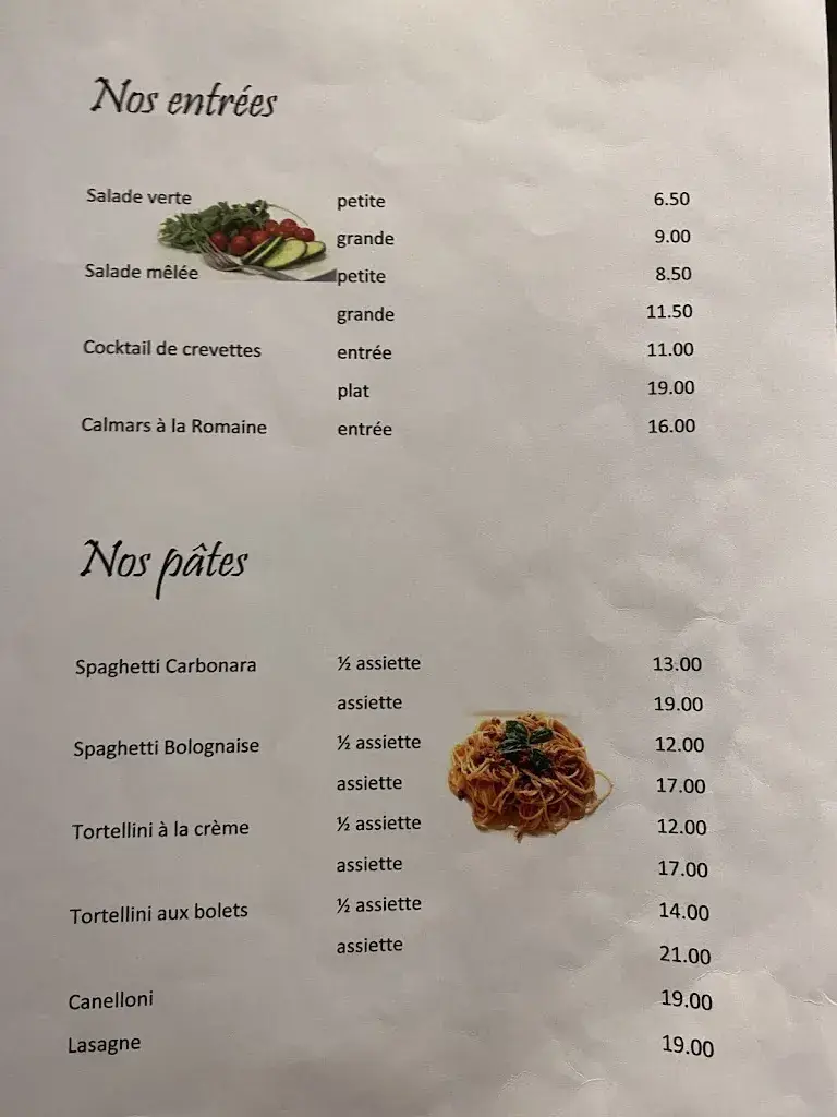Menu_Restaurant Cercle Italien_Couvet_imagen_3
