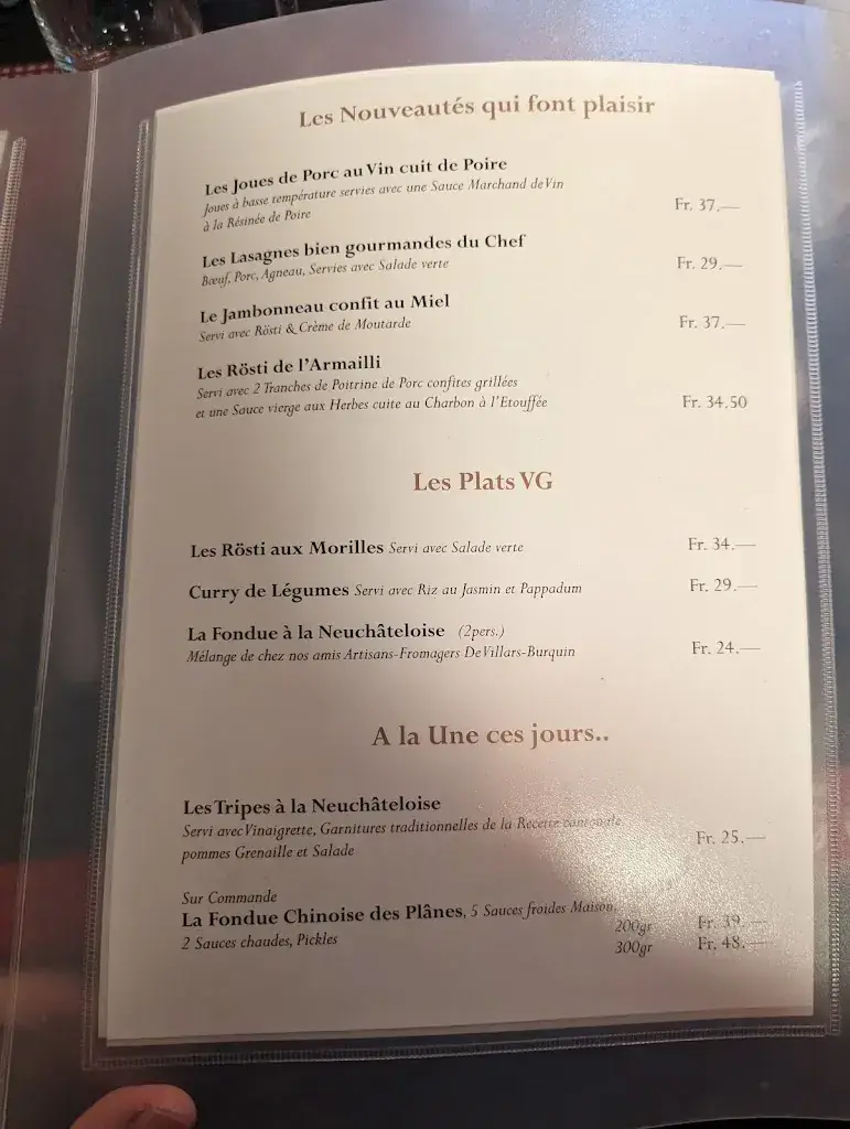 Menu_Restaurant Les Plânes Couvet_Couvet_image_4