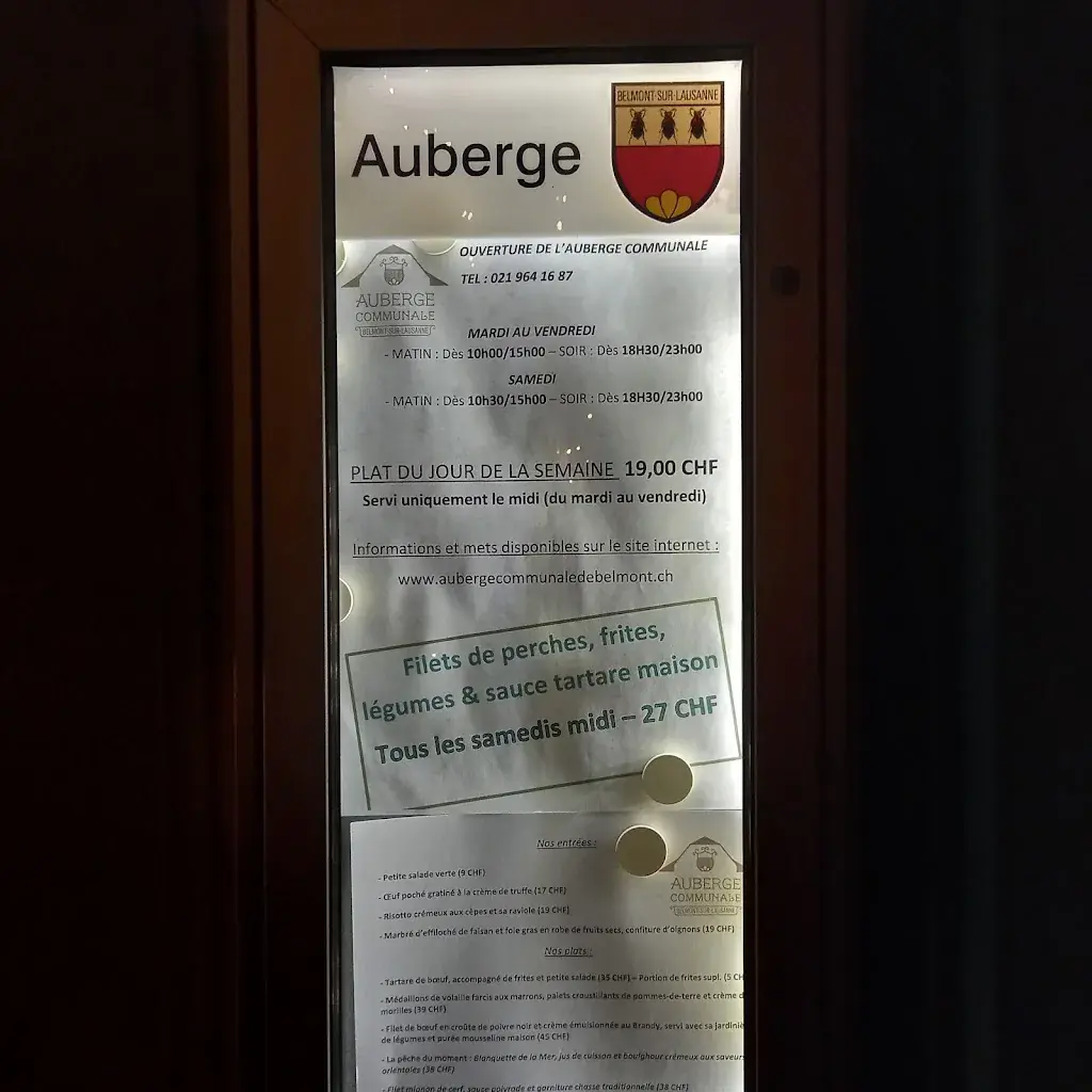 Auberge Communale de Belmont ristorante a Belmont-sur-Lausanne