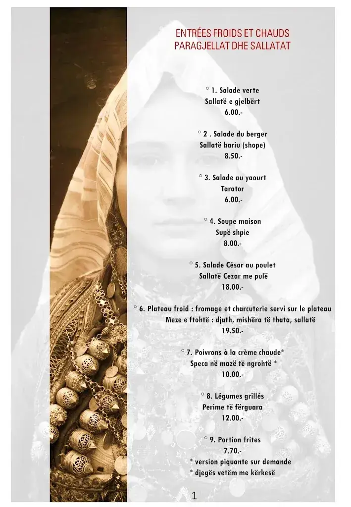 Menu_🔥 VOTRA – 🍽️🔥 Restaurant Albanais & Balkanique à Lausanne (Isabelle-de-Montolieu) | Restorant Shqiptar në Zvicër 🔴⚫✅_Lausanne_image_4