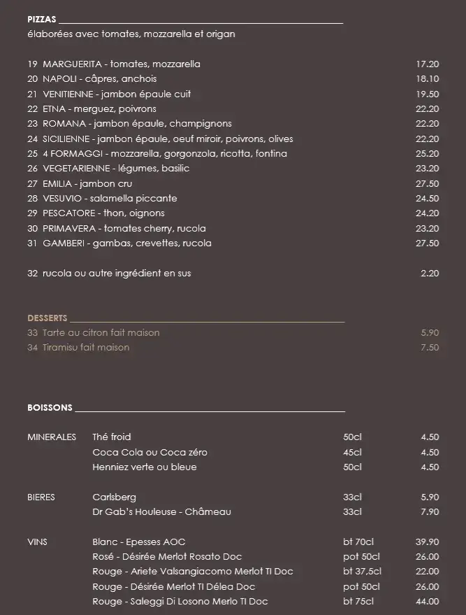 Menu_Le Ticino - Restaurant Lausanne_Lausanne_image_2