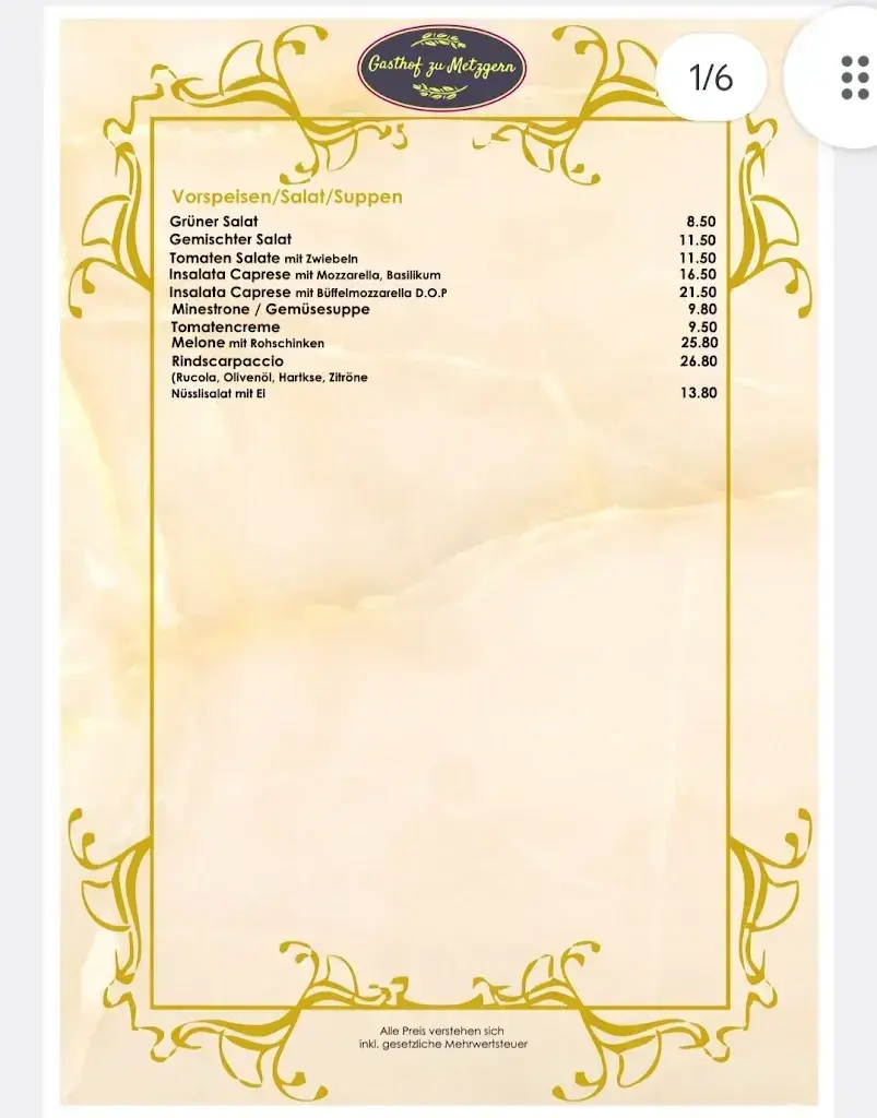 Menu_Restaurant Zu Metzgern_Burgdorf_image_3