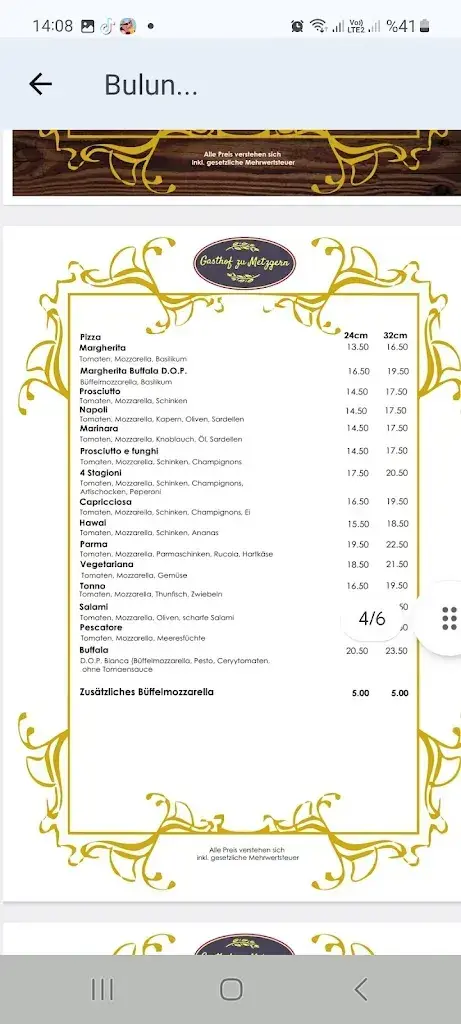 Menu_Restaurant Zu Metzgern_Burgdorf_image_4