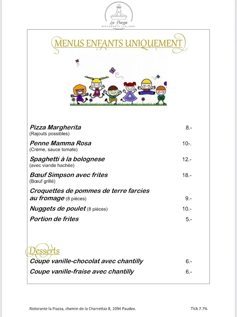 Menu_Restaurant La Piazza_Paudex_image_3